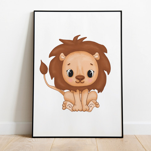 Plakát A4 Lev / Lion — foto 4