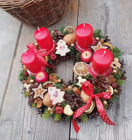 Adventní věneček na stůl — foto 4