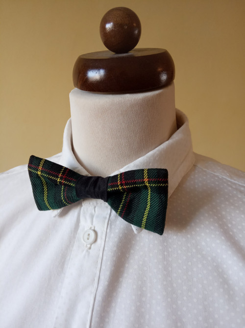 Pánský motýlek Zelený tartan — foto 2