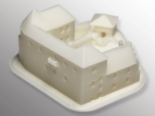 3D tisk modelu hradu Polná — foto 3