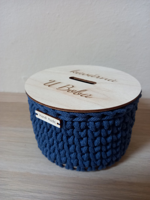 Košík pokladnička jeans — foto 2