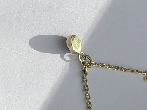 Zlatý přívěsek Vltavín MINI charm - BS Design — foto 3