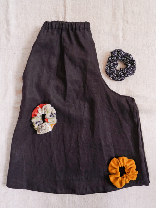 Lněná gumička - scrunchie — foto 5