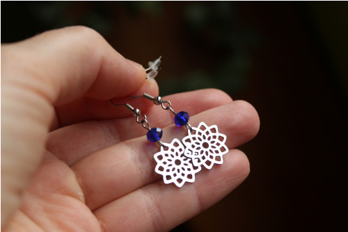 Chakra SAHASRARA. Chir.ocel. Náušnice — foto 2
