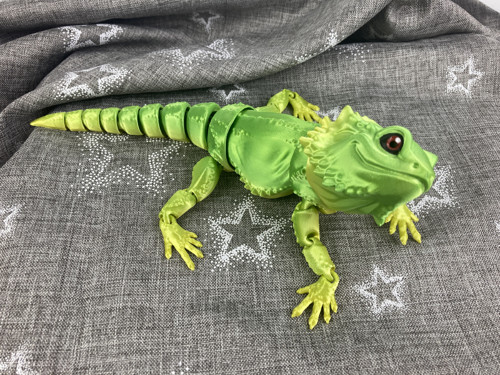 Agama vousatá L - 27 cm, 3D tisk — foto 2
