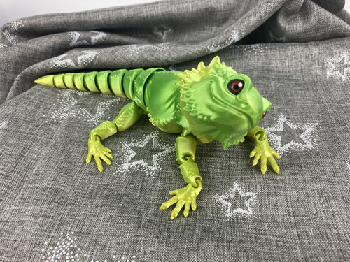 Agama vousatá L - 27 cm, 3D tisk — foto 3