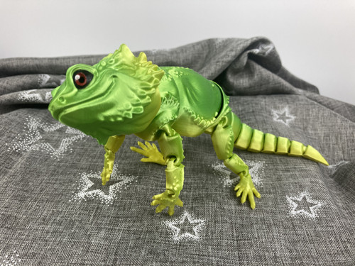 Agama vousatá L - 27 cm, 3D tisk — foto 4