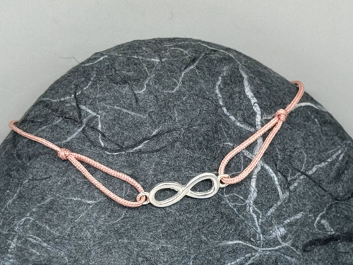 Minimalistický náramek - Infinity (starorůžová) — foto 3