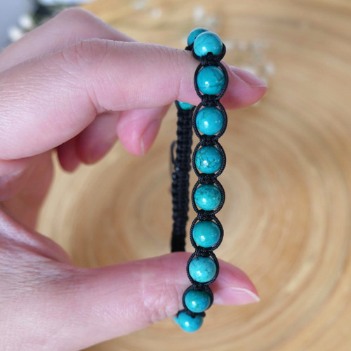 Shamballa náramek S6 // modrý howlit — foto 2