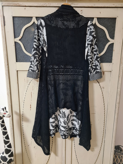 Boho vesta, černá, uni — foto 3