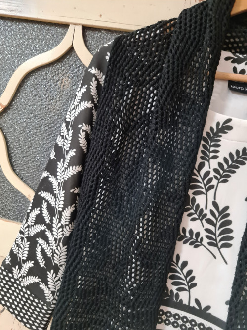 Boho vesta, černá, uni — foto 2