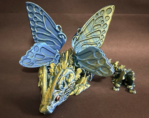 Motýlí Drak - 23 cm - 3D Tisk — foto 5