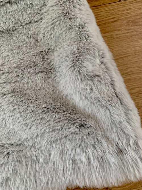 Kožešina kožíškový lem pro obag standard, šedý — foto 6