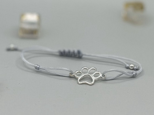 Minimalistický náramek - Paw (světle šedá) — foto 3