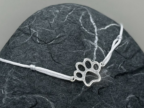 Minimalistický náramek - Paw (světle šedá) — foto 4