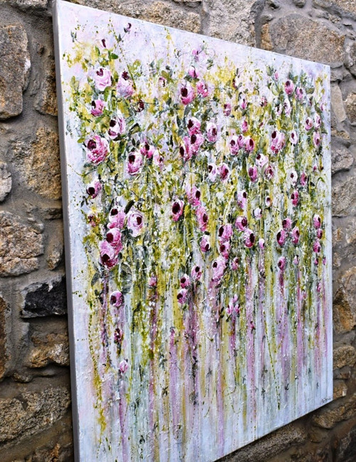 Ráno v zahradě.....120x120cm — foto 3