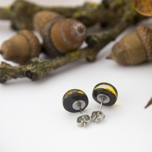 Náušnice lišejník 10 mm — foto 5