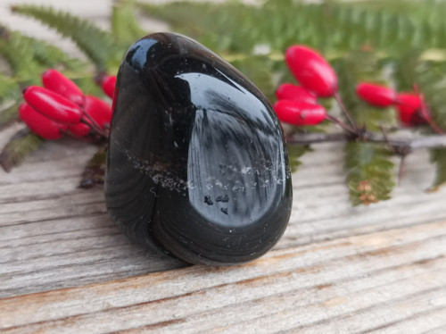 Obsidián kouřový, tromlovaný č. 7 — foto 3