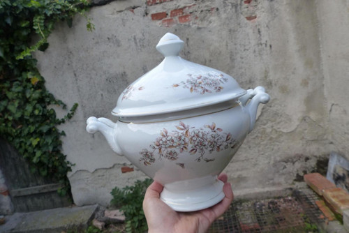 Včelky...starožitná porcelánová terina — foto 4