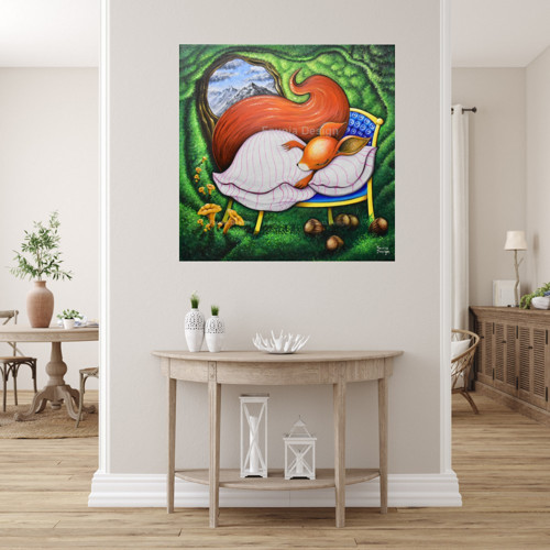 "Veveřička" - 50x50cm — foto 2
