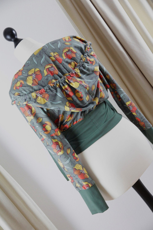Crop top retro tulipány — foto 2