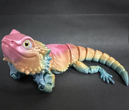 Agama Vousatá - 26 cm - 3D Tisk — foto 4