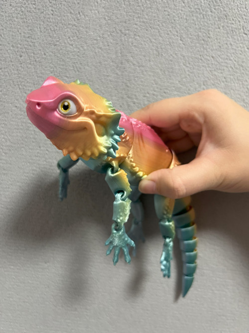Agama Vousatá - 26 cm - 3D Tisk — foto 3
