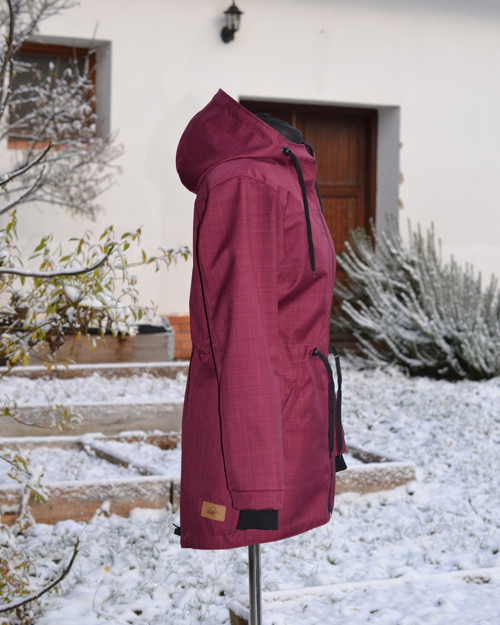 Parka softshell.s vyššími parametry-vínová — foto 2