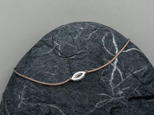 Minimalistický náramek - Marquise (hnědá) — foto 3
