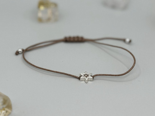 Minimalistický náramek - Star frame (sv. modrá) — foto 2