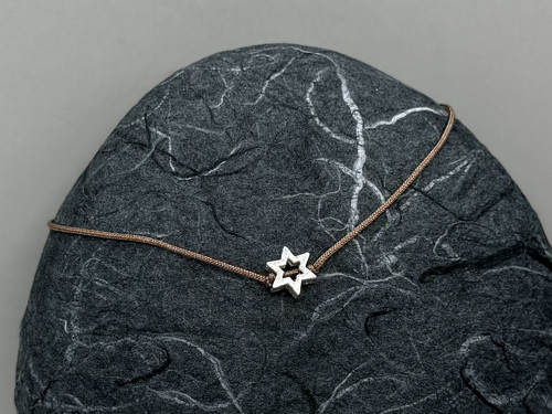 Minimalistický náramek - Star frame (sv. modrá) — foto 3