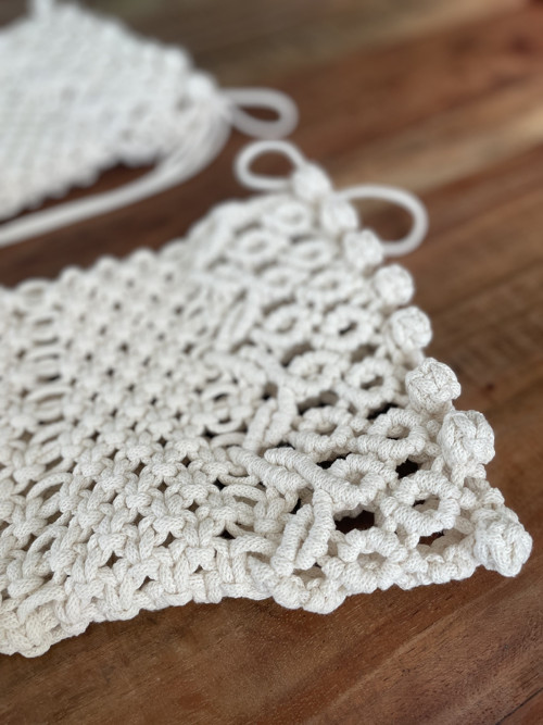 Vánoční macramé ponožky — foto 2