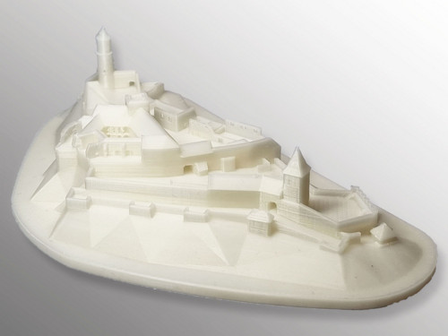 3D tisk modelu hradu Zvíkov — foto 3