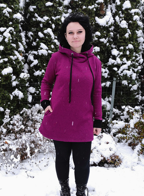 Prodloužená mikina...vel. L — foto 6