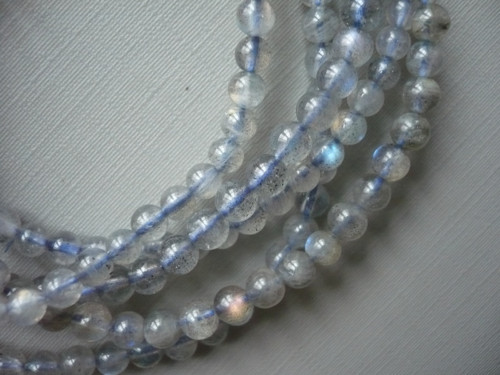 Vrtané kuličky 4,6 mm - labradorit, 10 ks — foto 2