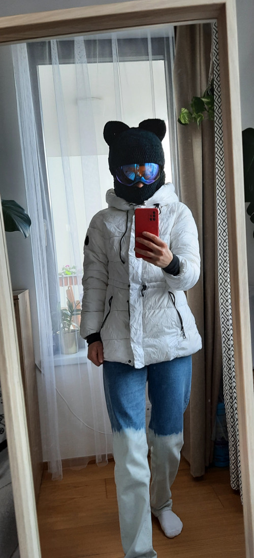 Háčkovaná lyžařská kukla s oušky. — foto 2