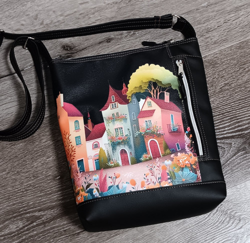 Crossbody domečky černá — foto 3