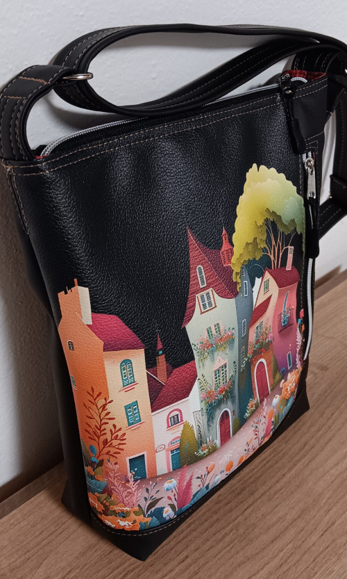 Crossbody domečky černá — foto 4