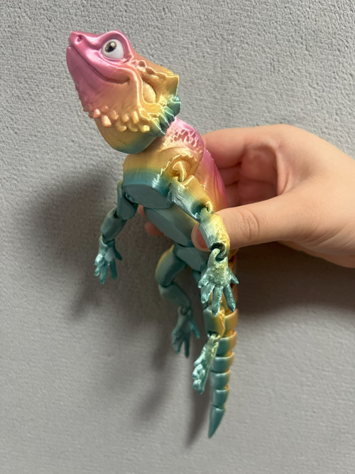 Agama Vousatá - 26 cm - 3D Tisk — foto 3