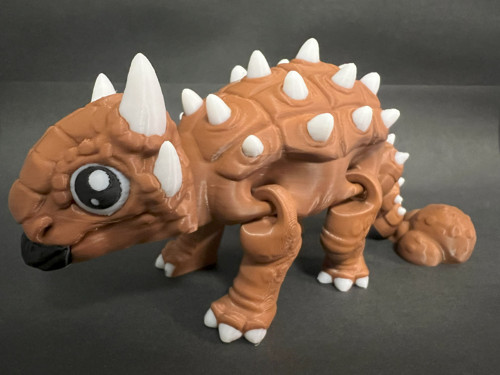 Flexi Ankylosaurus Bumpy - 18 cm - 3D tisk — foto 4