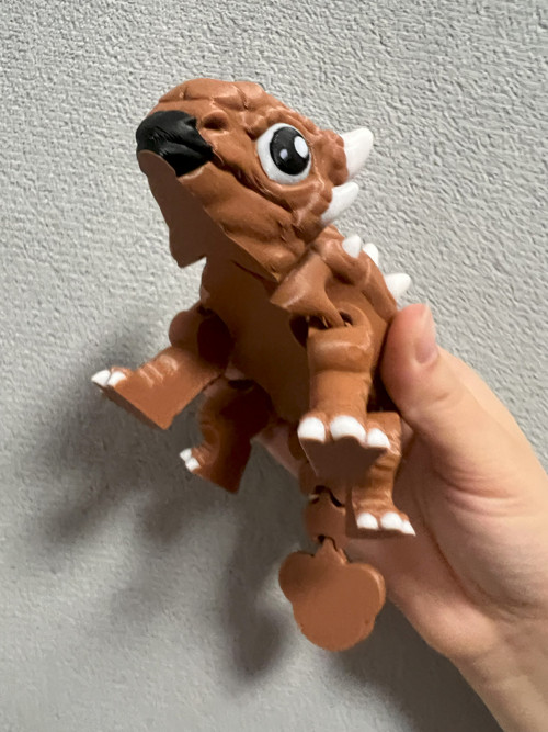 Flexi Ankylosaurus Bumpy - 18 cm - 3D tisk — foto 3