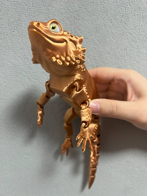 Agama Vousatá - 26 cm - 3D Tisk — foto 3