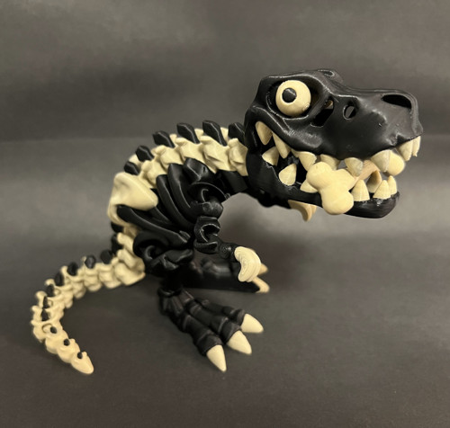 Flexi Kostěný Tyranosaurus Rex - 25 cm - 3D tisk — foto 5