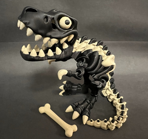 Flexi Kostěný Tyranosaurus Rex - 25 cm - 3D tisk — foto 4