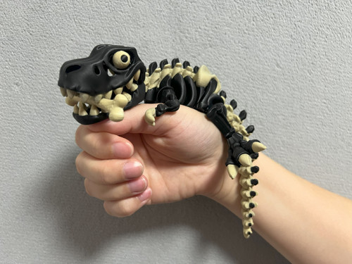 Flexi Kostěný Tyranosaurus Rex - 25 cm - 3D tisk — foto 2