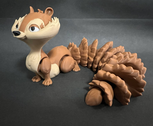 Flexi Veverka - 23,5 cm - 3D tisk — foto 5