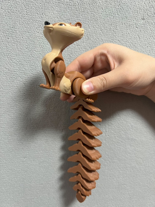 Flexi Veverka - 23,5 cm - 3D tisk — foto 4