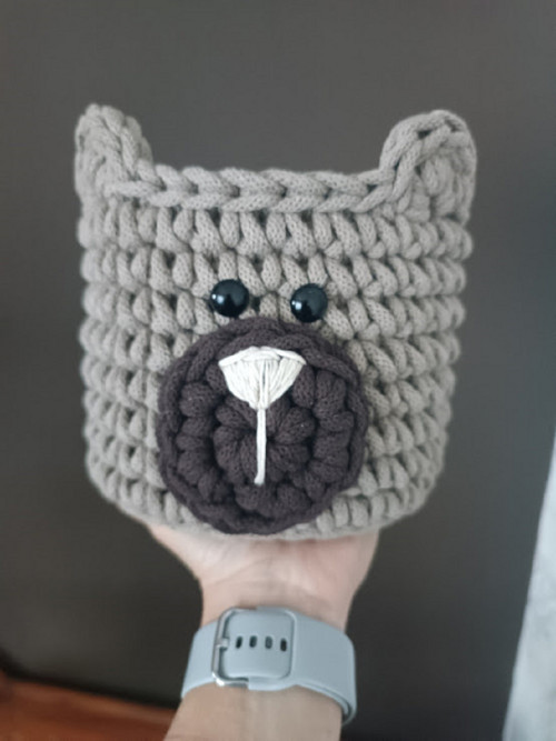 Háčkovaný košík — foto 5