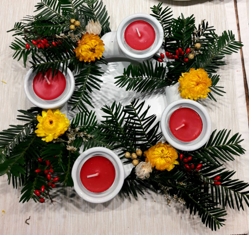 Adventní svícen - keramický — foto 2