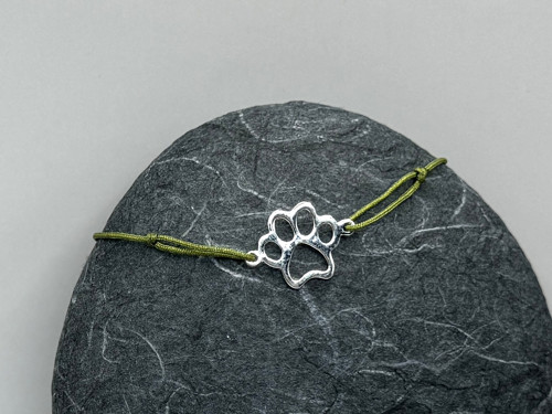 Minimalistický náramek - Paw (zelená) — foto 3